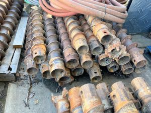 555- 3 1/4 ID Hollow Stem Augers - Octagonal ( Acker)