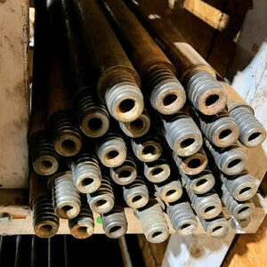160  AW Drill Rod With Coupling - 5 ft Used  (Copy)